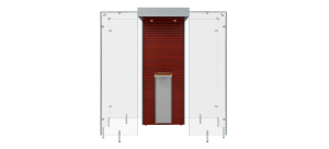 Mahogany and Grey - Semi Open Modular Smoke Cabin
